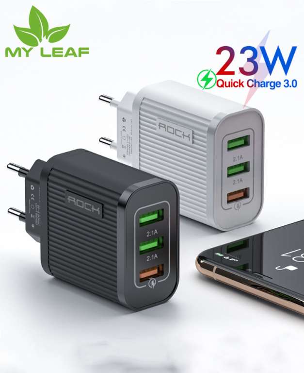 3USB travel charger  หัวชาร์จ Quick Charge